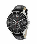 Buy Tommy Hilfiger Quartz Leather Strap Black Dial 46mm Watch for Men - 1791117 in Pakistan