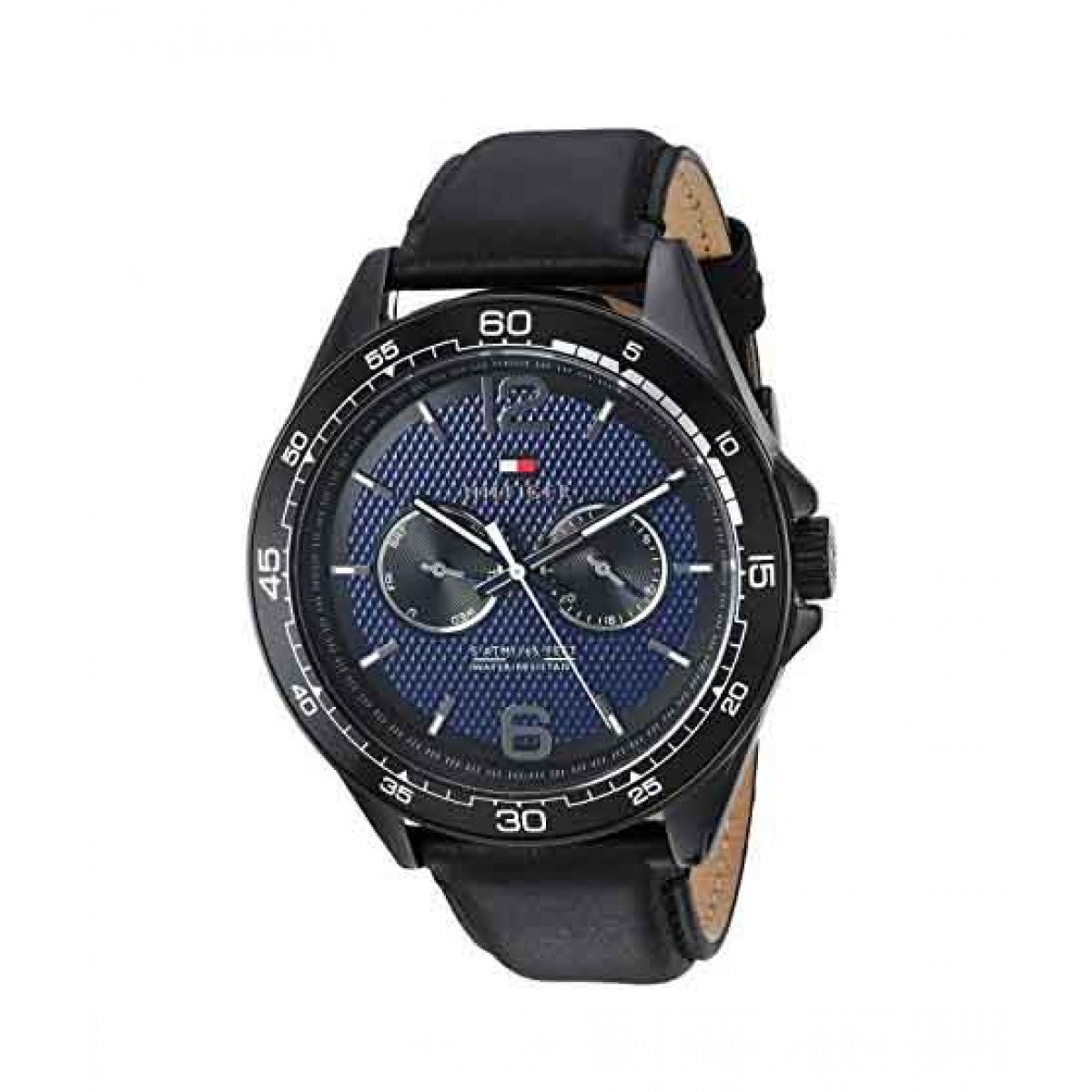 Buy Tommy Hilfiger Quartz Leather Strap Blue Dial 46mm Watch for Men - 1791368 in Pakistan