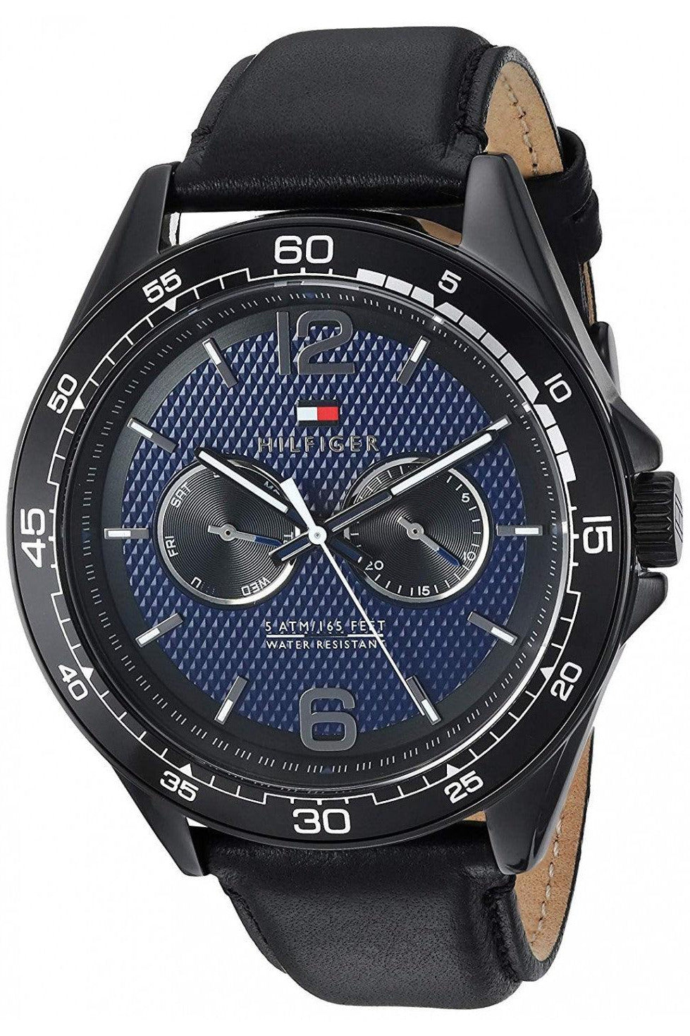 Buy Tommy Hilfiger Quartz Leather Strap Blue Dial 46mm Watch for Men - 1791368 in Pakistan