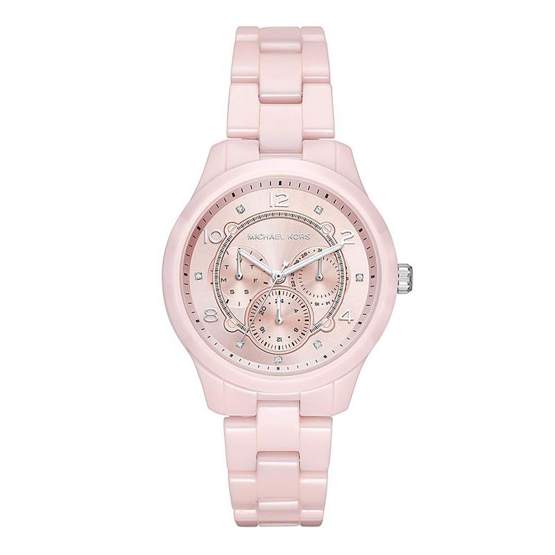 Buy Michael Kors Runway Analog Pink Dial Pink Stainless Steel Watch for Women - Mk6629 in Pakistan