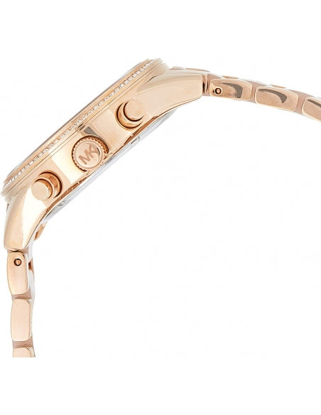 Buy Michael Kors Womens Quartz Ritz Stainless Steel Rose Gold Dial 37mm Watch - Mk6307 in Pakistan