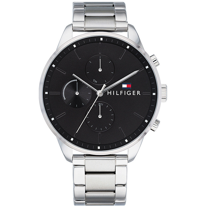 Buy Tommy Hilfiger Mens Quartz Stainless Steel Black Dial 44mm Watch - 1791485 in Pakistan