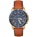 Buy Fossil Men's Quartz Brown Leather Strap Blue Dial 44mm Watch FS5268 in Pakistan