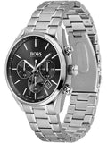Buy Hugo Boss Mens Quartz Champion Silver Stainless Steel Black Dial 44mm Watch - 1513871 in Pakistan