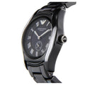 Buy Emporio Armani Women's Black Ceramic Dial Stainless Steel Strap Watch - AR1402 in Pakistan