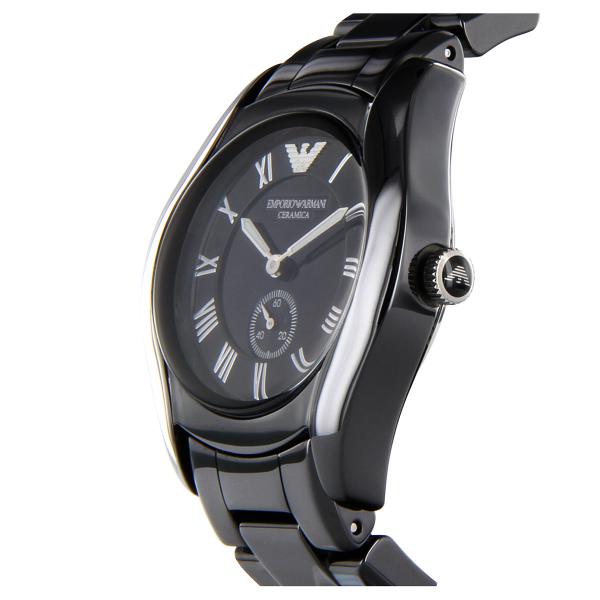 Buy Emporio Armani Women's Black Ceramic Dial Stainless Steel Strap Watch - AR1402 in Pakistan
