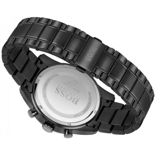 Buy Hugo Boss Mens Quartz Skymaster Chrono Black Stainless Steel Black Dial 44mm Watch - 1513785 in Pakistan