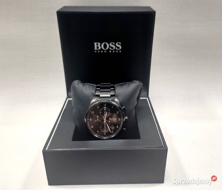 Buy Hugo Boss Mens Quartz Skymaster Chrono Black Stainless Steel Black Dial 44mm Watch - 1513785 in Pakistan