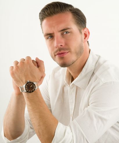 Buy Emporio Armani Quartz Stainless Steel Brown Dial 42mm Watch for Men - Ar11340 in Pakistan