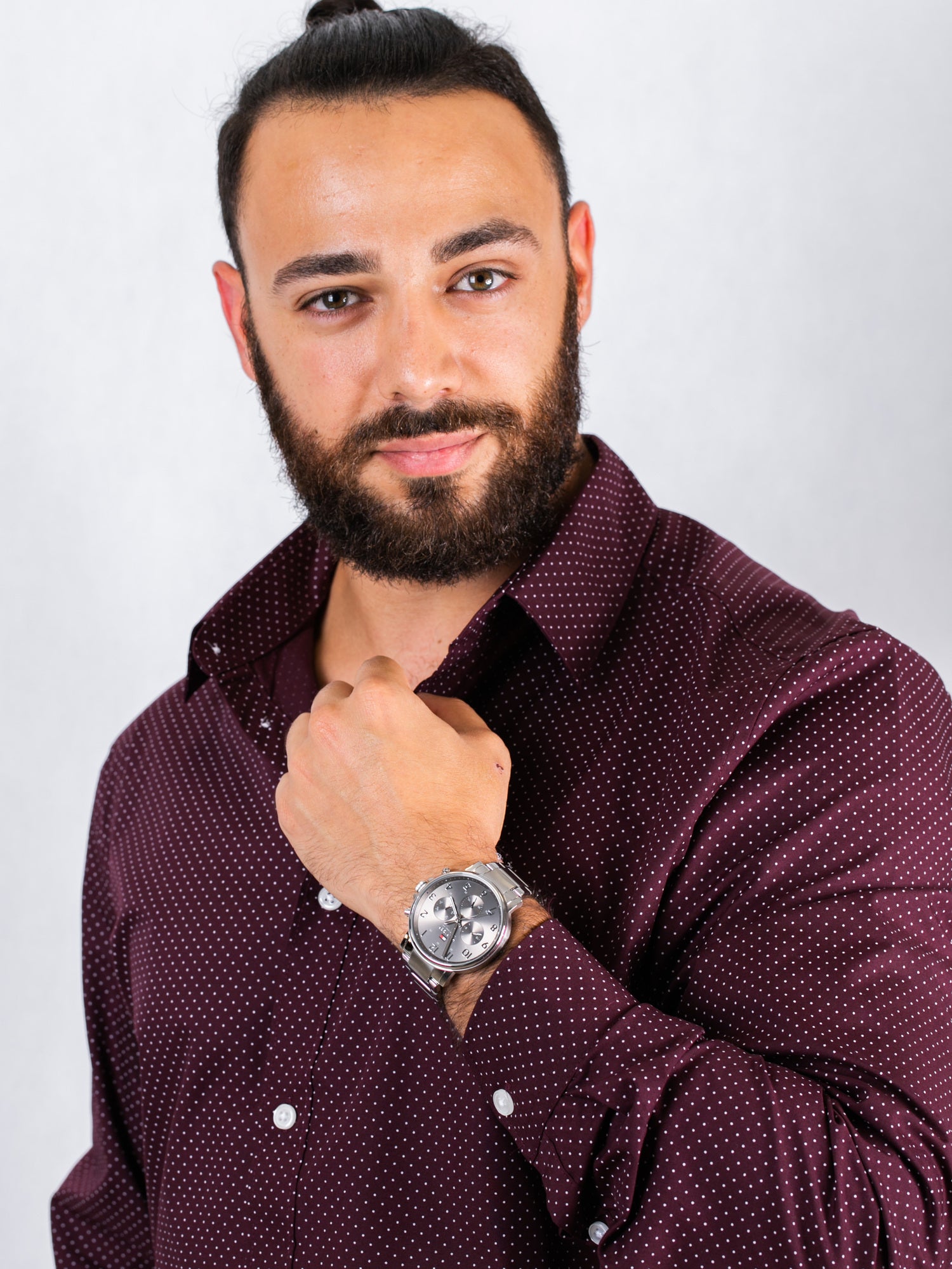 Buy Tommy Hilfiger Chronograph Quartz Stainless Steel Grey Dial 46mm Watch for Men - 1710382 in Pakistan