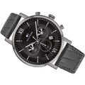 Buy Tommy Hilfiger Mens Quartz Leather Strap Black Dial 44mm Watch - 1710395 in Pakistan