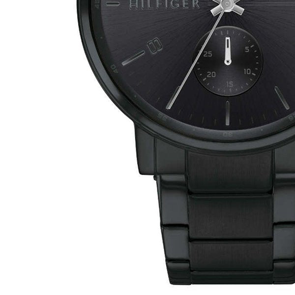 Buy Tommy Hilfiger Mens Quartz Stainless Steel Black Dial 44mm Watch - 1710414 in Pakistan