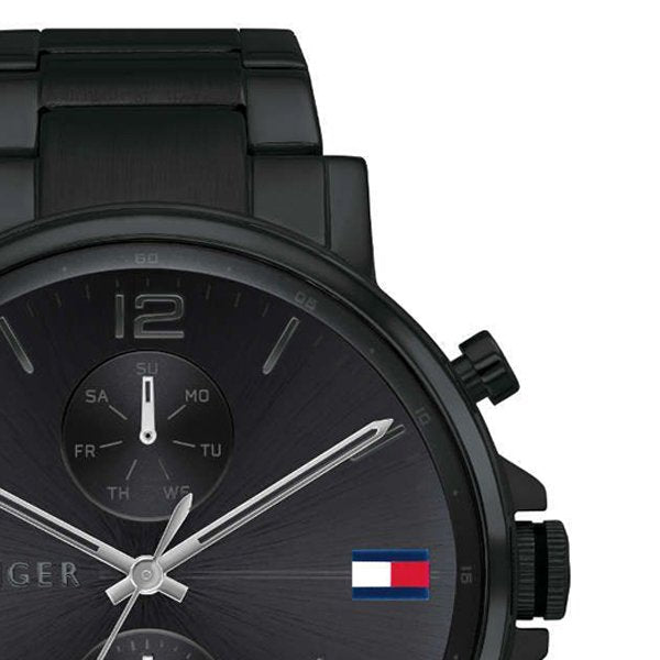 Buy Tommy Hilfiger Mens Quartz Stainless Steel Black Dial 44mm Watch - 1710414 in Pakistan