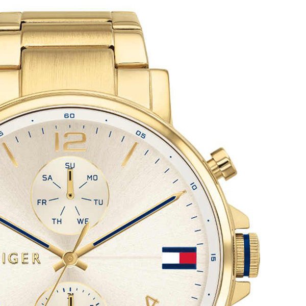 Buy Tommy Hilfiger Mens Quartz Gold Stainless Steel Gold Dial 44mm Watch - 1710415 in Pakistan